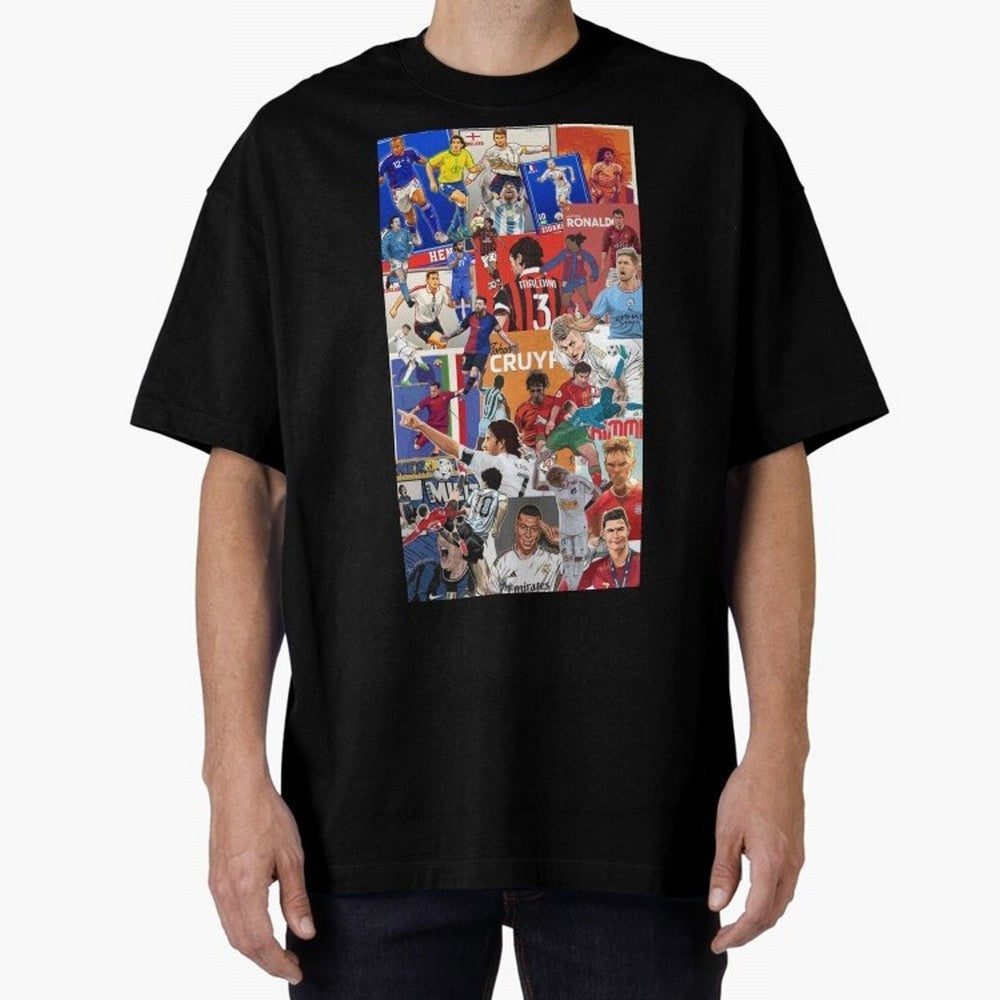 The Greats Oversized T-Shirt Experience the Global Stage of Match Day Hype around FIFA World Cup 2026 USA Canada Mexico, Cristiano Ronaldo, Haaland and CR7, Spain, Global Supporter Spirit, Legendary Goals, National Colors and Tournament