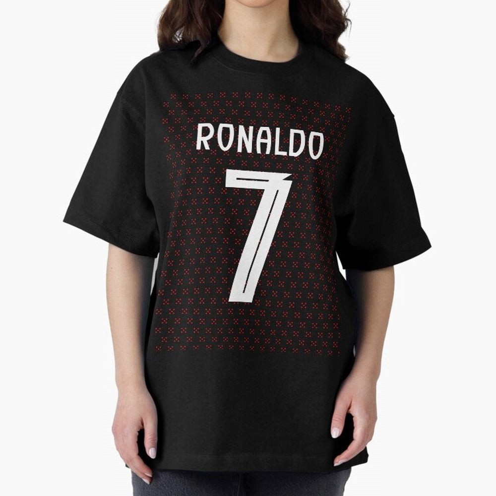 Christiano Ronaldo Portugal Kit 2025 Oversized T-Shirt Celebrate the Road through FIFA World Cup 2026 for Fans of Messi, CR7 and Mbappe and Argentina, Bringing Supporter Pride, Iconic Celebrations, Legendary Names and Global Match Day Energy; Ideal