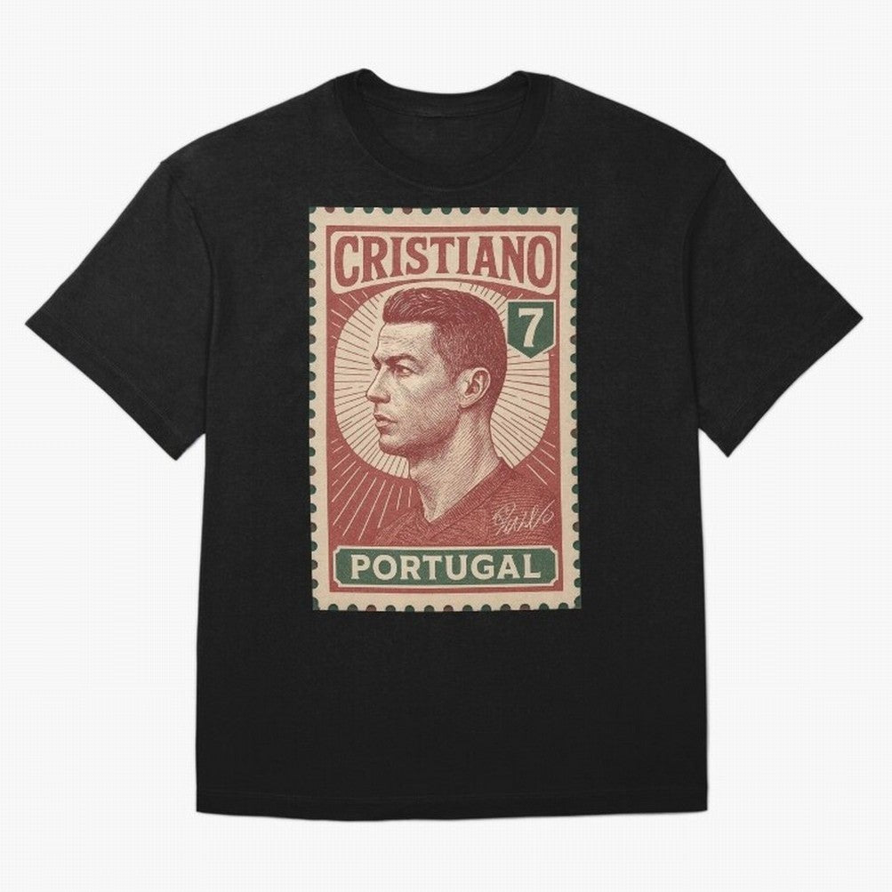 Vintage Portuguese Football Legend No.7 Poster, sticker ¨C Retro Soccer Icon Art for Fans of Manchester, Madrid & Juventus Oversized T-Shirt Bring Match Day Fire to the FIFA World Cup 2026 Journey through Messi Highlights, Spain Pride, Stadium