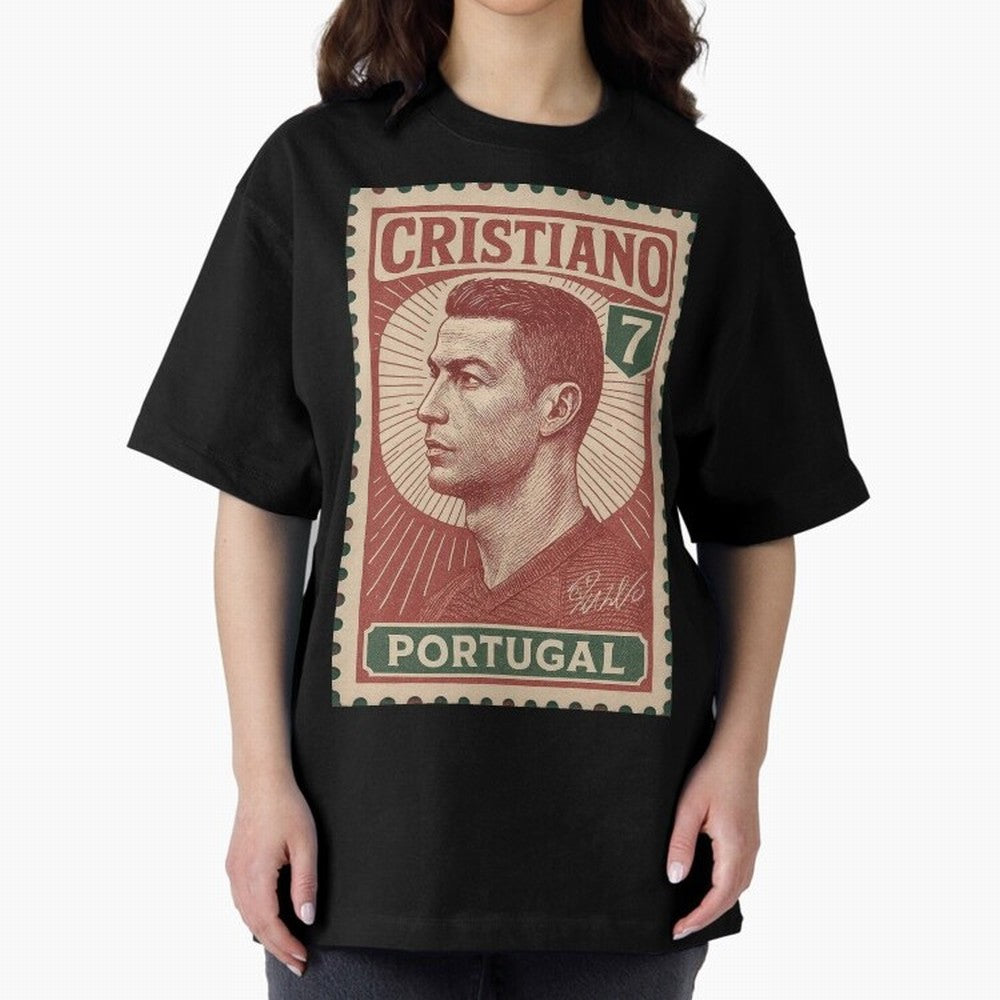 Vintage Portuguese Football Legend No.7 Poster, sticker ¨C Retro Soccer Icon Art for Fans of Manchester, Madrid & Juventus Oversized T-Shirt Bring Match Day Fire to the FIFA World Cup 2026 Journey through Messi Highlights, Spain Pride, Stadium