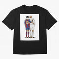 Ronaldinho & Ronaldo R9 Classic Football Legend - La Liga Derby Oversized T-Shirt Celebrate the Stars of Match Day Hype around FIFA World Cup 2026 USA Canada Mexico, Neymar, Haaland and Cristiano Ronaldo, Brazil, Portugal and Argentina,
