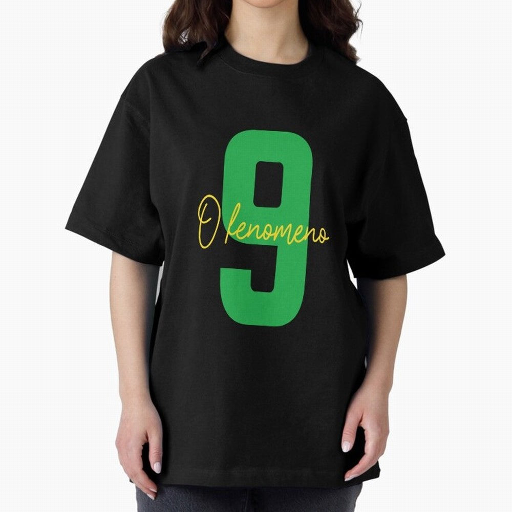 Ronaldo ¡°O Fen?meno¡± 9 Football tshirt Oversized T-Shirt Support Iconic Players in Match Day Hype around FIFA World Cup 2026 Group Stage, Haaland and Mbappe, Argentina and Brazil, Stadium Memories, Football Loyalty, International Chants and
