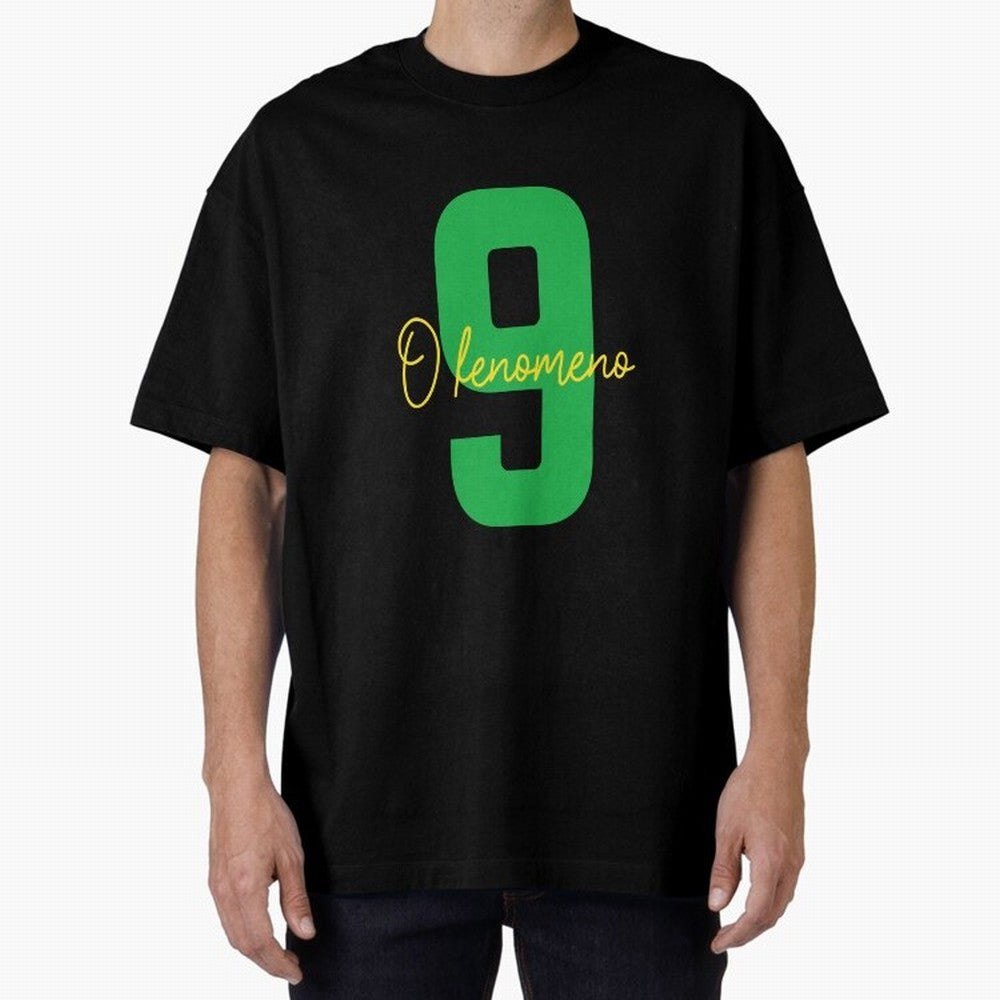 Ronaldo ¡°O Fen?meno¡± 9 Football tshirt Oversized T-Shirt Support Iconic Players in Match Day Hype around FIFA World Cup 2026 Group Stage, Haaland and Mbappe, Argentina and Brazil, Stadium Memories, Football Loyalty, International Chants and