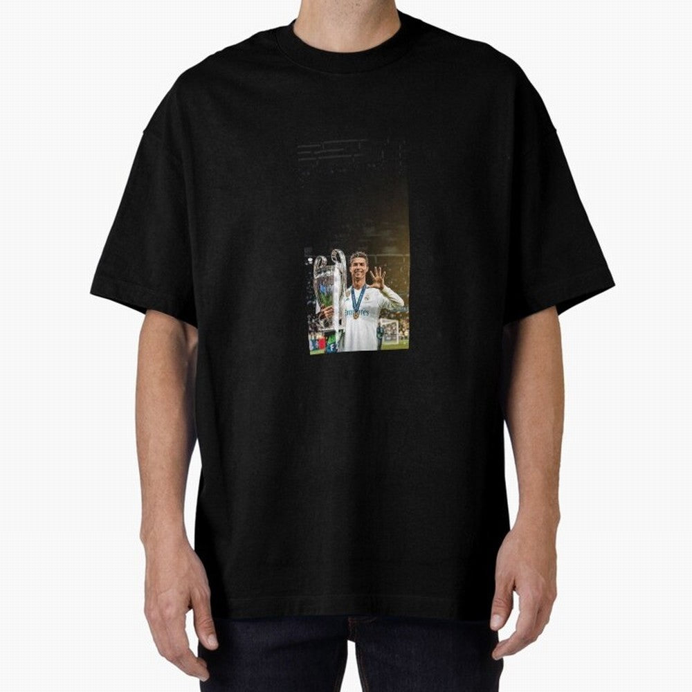 Ronaldo Oversized T-Shirt Keep Football History Alive during Global Football Passion for FIFA World Cup 2026 Group Stage, Built around Messi, CR7 and Mbappe, Argentina, France and Brazil, Global Supporter Spirit, Legendary Goals, National Colors