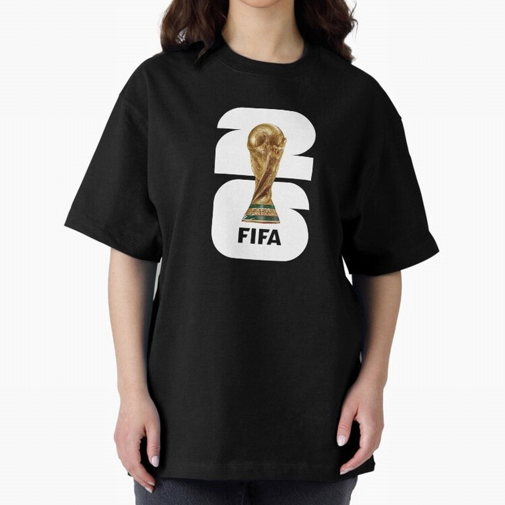 The Biggest Tournament in the World Oversized T-Shirt Turn Up for FIFA World Cup 2026 USA Canada Mexico Featuring Cristiano Ronaldo, France and Portugal Energy, Supporter Pride, Iconic Celebrations, Legendary Names and Global Match Day Energy;