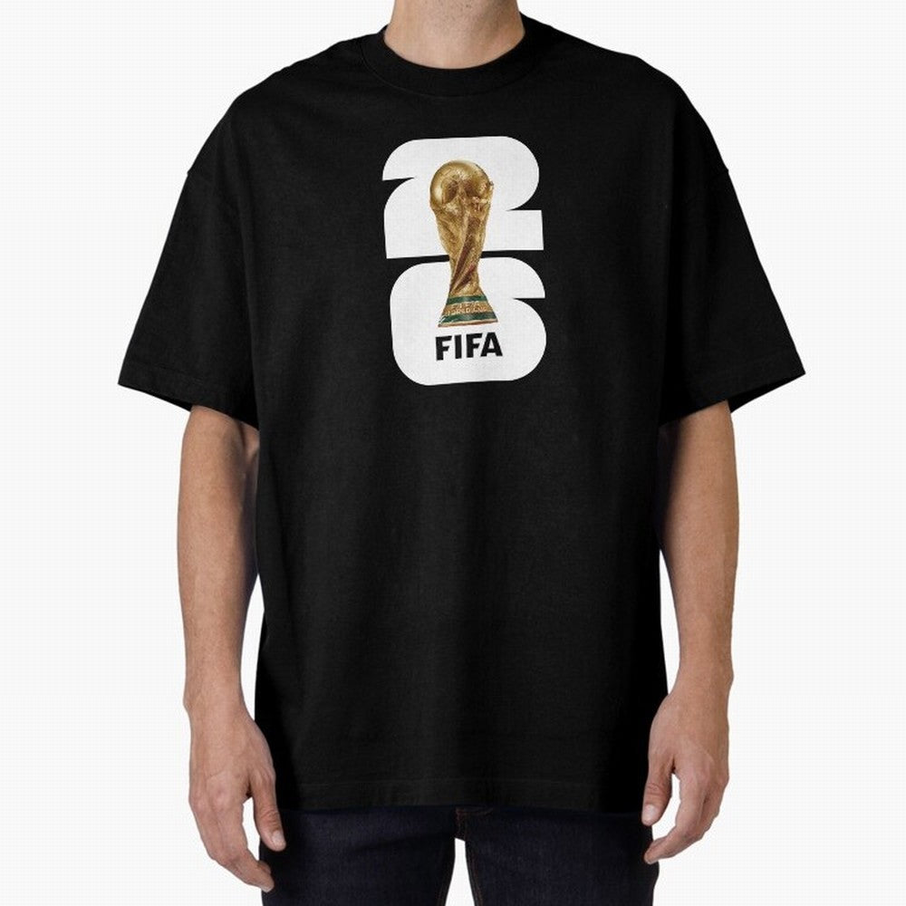The Biggest Tournament in the World Oversized T-Shirt Turn Up for FIFA World Cup 2026 USA Canada Mexico Featuring Cristiano Ronaldo, France and Portugal Energy, Supporter Pride, Iconic Celebrations, Legendary Names and Global Match Day Energy;