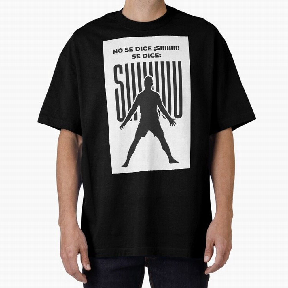SIUUU - RONALDO Oversized T-Shirt Show Match Day Excitement for FIFA World Cup 2026 USA Canada Mexico for Fans of Neymar, Haaland and Cristiano Ronaldo and France, Bringing Match Day Excitement, Supporter Culture, Golden Goals and Global Football