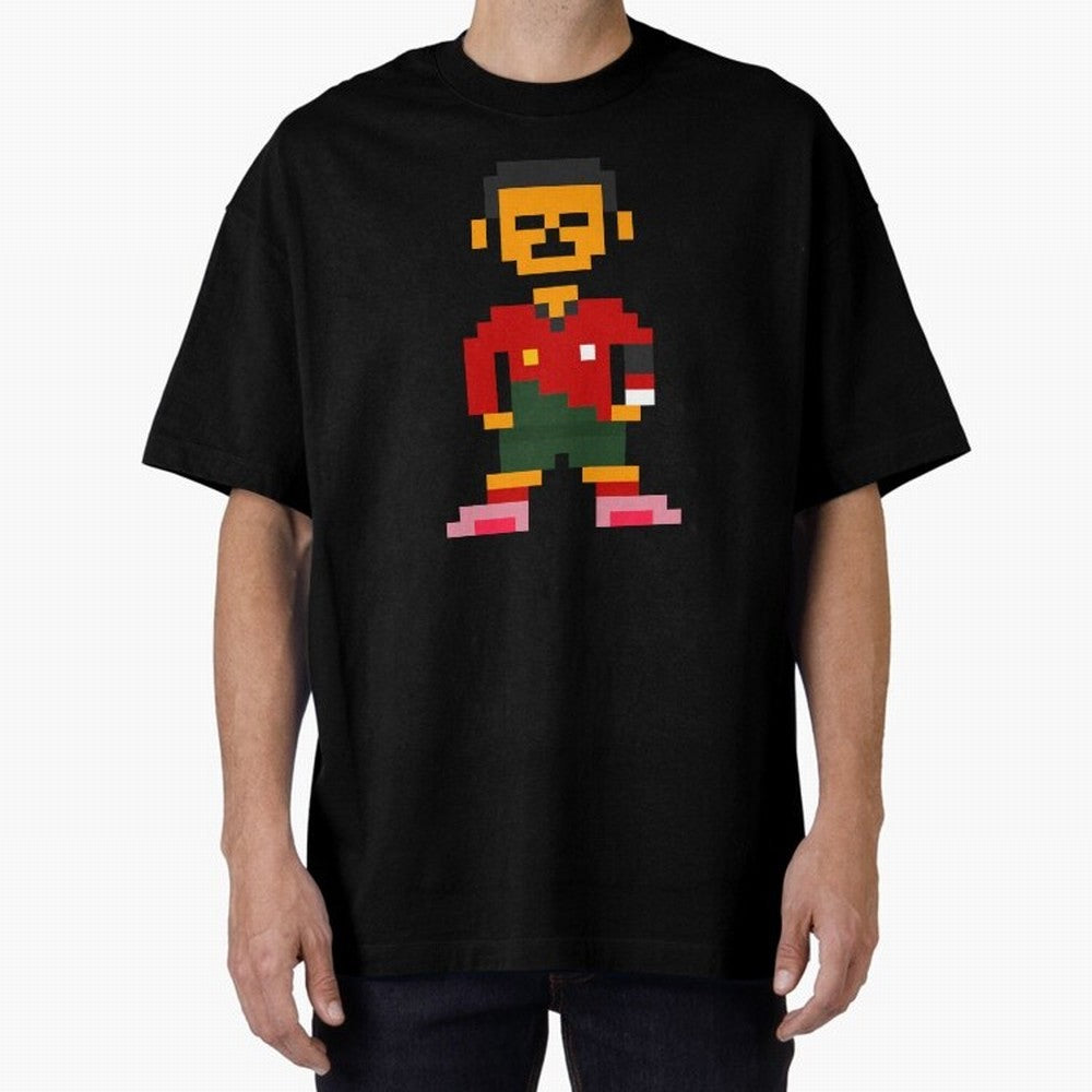 Pixel Pose Ronaldo Oversized T-Shirt Show Your Stadium Side during FIFA World Cup 2026 Spirit, Celebrating Spain, Cristiano Ronaldo, Game Day Rituals, Football Legends, Country Pride and the Road to the Final; Ideal for Football Dads, Football