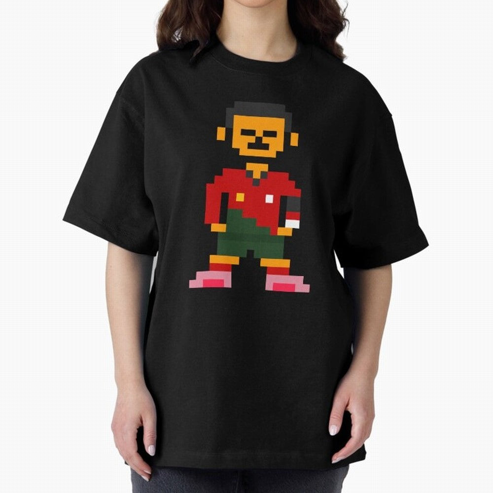 Pixel Pose Ronaldo Oversized T-Shirt Show Your Stadium Side during FIFA World Cup 2026 Spirit, Celebrating Spain, Cristiano Ronaldo, Game Day Rituals, Football Legends, Country Pride and the Road to the Final; Ideal for Football Dads, Football