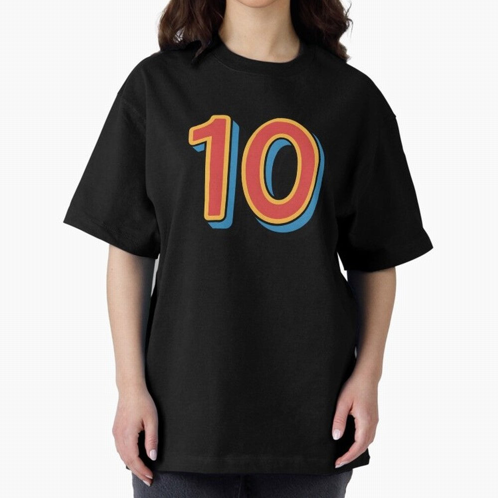 Number 10 Oversized T-Shirt Stand Out with Spirit from FIFA World Cup 2026 USA Canada Mexico Driven by Cristiano Ronaldo, Haaland and CR7, Brazil Energy, Football History, Final Match Energy, Crowd Noise and Once in a Lifetime Moments; Great for