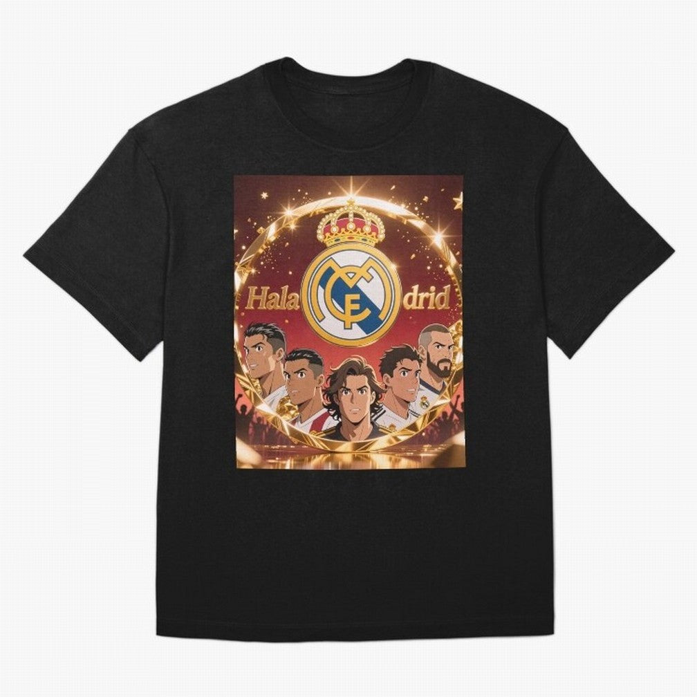 Estrellas del Real Madrid Oversized T-Shirt Bring Trophy Dreams to FIFA World Cup 2026 Group Stage Spirit, Featuring Netherlands, Mbappe, Football Festival Excitement, Trophy Ambitions, Country Rivalries and Star Player Buzz; Built for Supporters