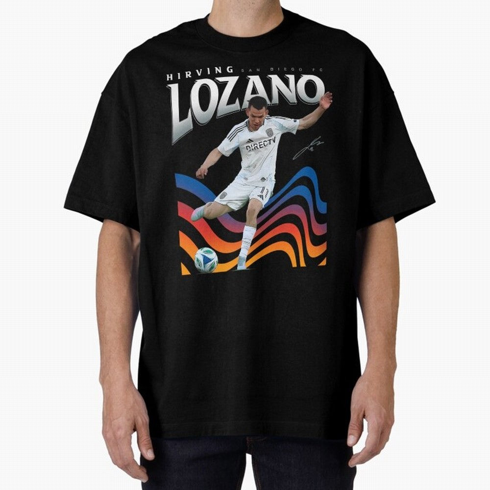 Hirving Lozano San Diego FC Oversized T-Shirt Bring International Match Energy to Match Day Hype around FIFA World Cup 2026, Haaland and Mbappe, Spain and Netherlands, Stadium Chants, National Pride, Trophy Dreams and Unforgettable Football