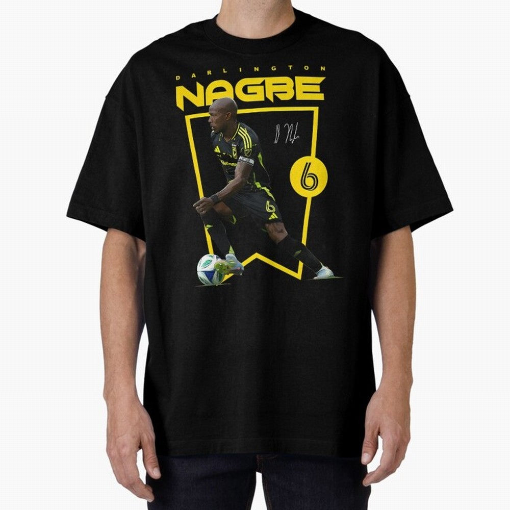 Darlington Nagbe Columbus Crew Oversized T-Shirt Cheer for FIFA World Cup 2026 Group Stage Capturing Cristiano Ronaldo, Argentina, France and Brazil Energy, Worldwide Fan Energy, Dramatic Goals, Stadium Lights and Championship Celebrations; Perfect