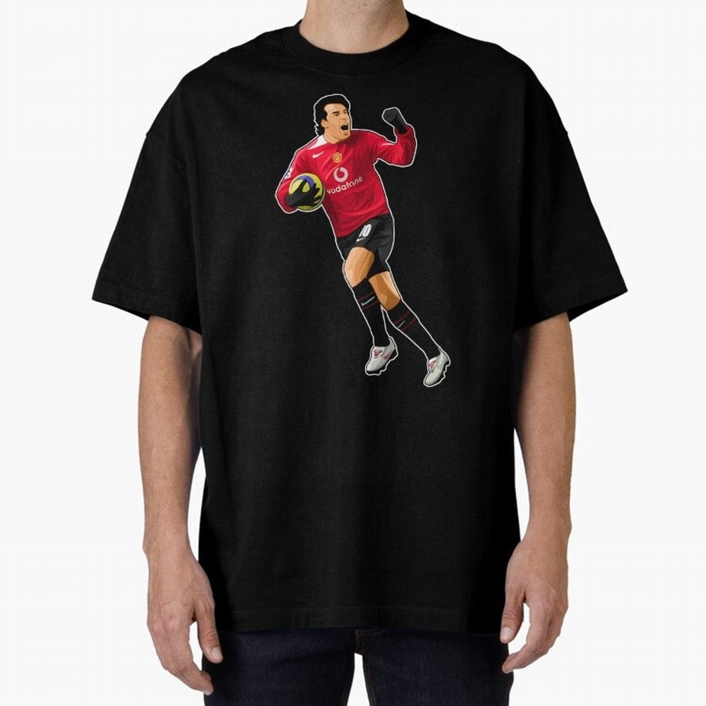 Ruud Van Nistelrooy #10 Scooring Goals Oversized T-Shirt Honor the Beautiful Game during FIFA World Cup 2026 USA Canada Mexico for Fans of Neymar and England, France and Netherlands, Bringing Vintage Soccer Flavor, Modern Football Stars, National
