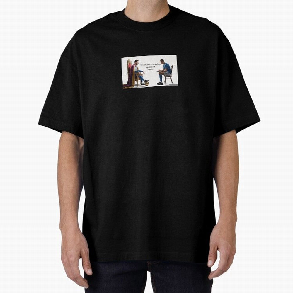 Messi and Ronaldo Oversized T-Shirt Celebrate Football Heritage in Match Day Hype around FIFA World Cup 2026 Group Stage, Mbappe, Netherlands, Worldwide Fan Energy, Dramatic Goals, Stadium Lights and Championship Celebrations; Perfect for Fans,