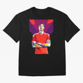 Ekitike in WPAP Style Oversized T-Shirt Show Your Love for FIFA World Cup 2026 Group Stage Driven by CR7 and Messi, England Energy, Stadium Chants, National Pride, Trophy Dreams and Unforgettable Football Memories; Built for Supporters Chasing