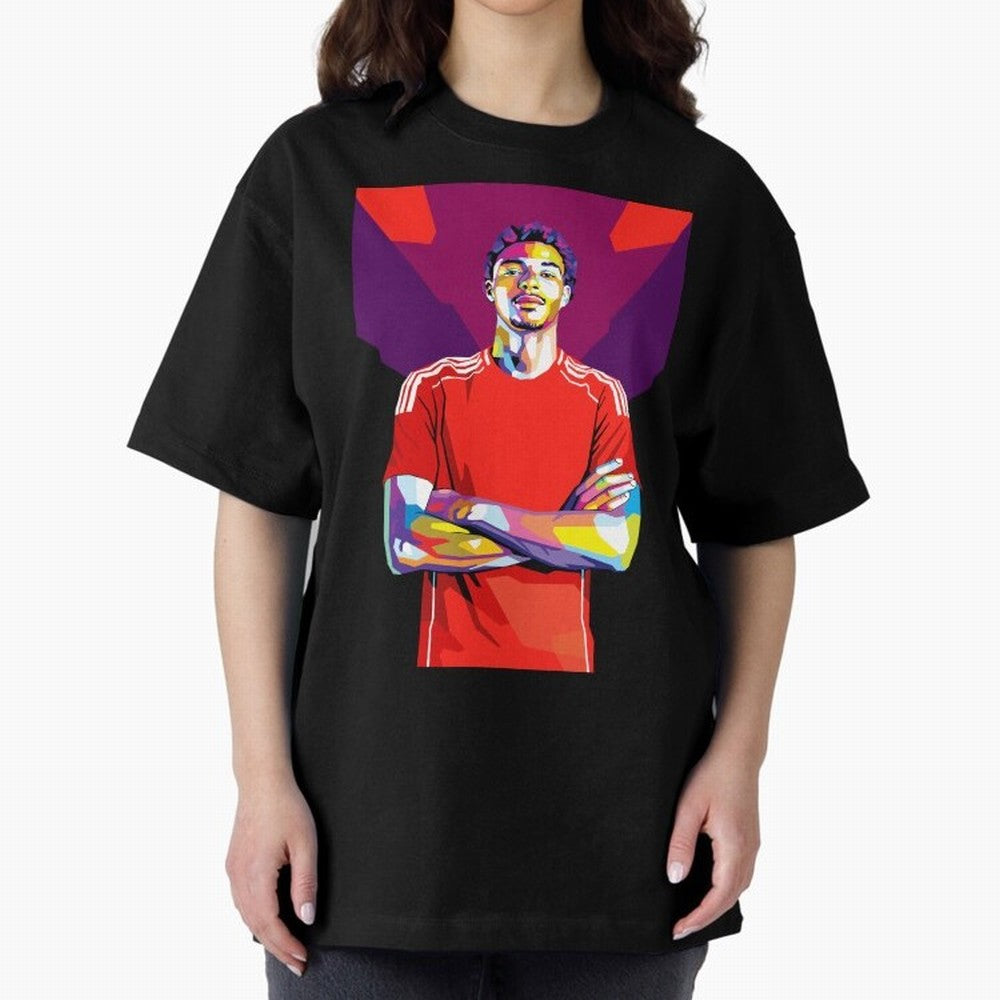 Ekitike in WPAP Style Oversized T-Shirt Show Your Love for FIFA World Cup 2026 Group Stage Driven by CR7 and Messi, England Energy, Stadium Chants, National Pride, Trophy Dreams and Unforgettable Football Memories; Built for Supporters Chasing