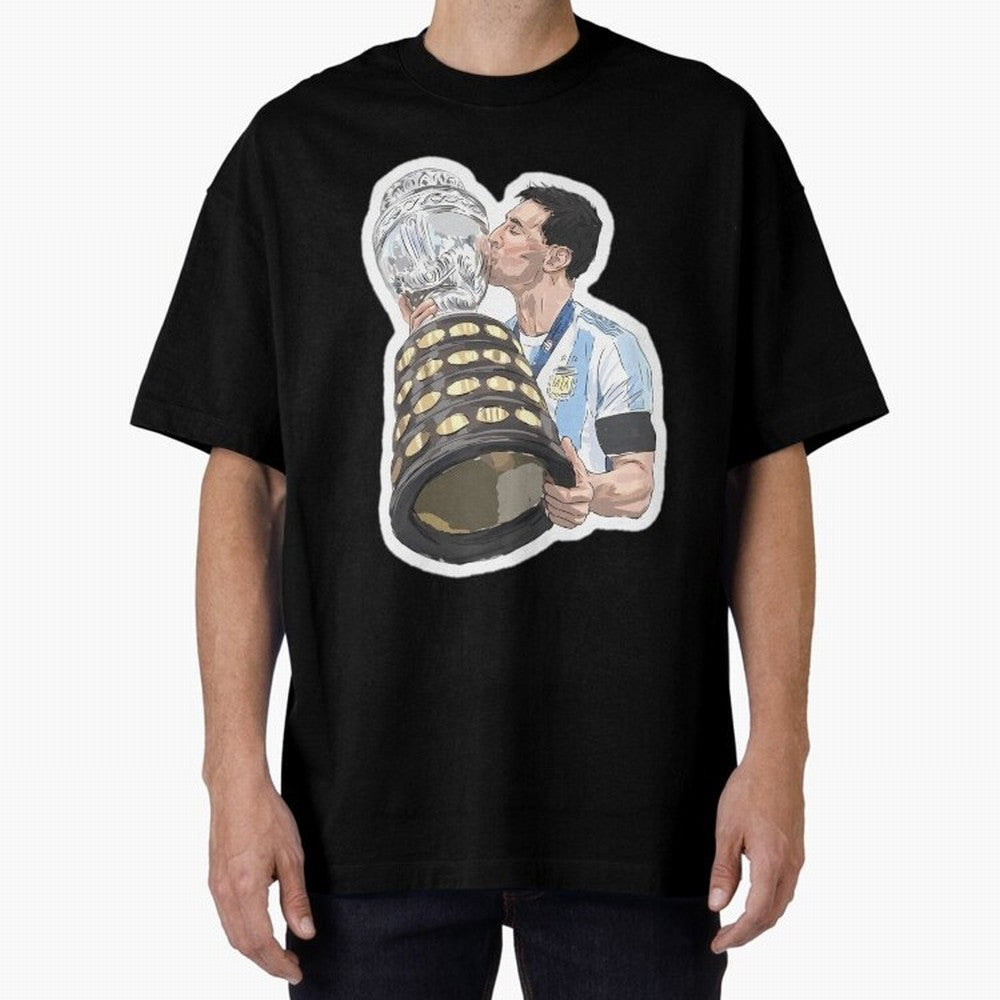 Messi and World Cup Oversized T-Shirt Upgrade Match Day Hype around FIFA World Cup 2026 Group Stage, Neymar, Spain, Supporter Pride, Iconic Celebrations, Legendary Names and Global Match Day Energy; Perfect for People Who Love Argentina, Brazil,