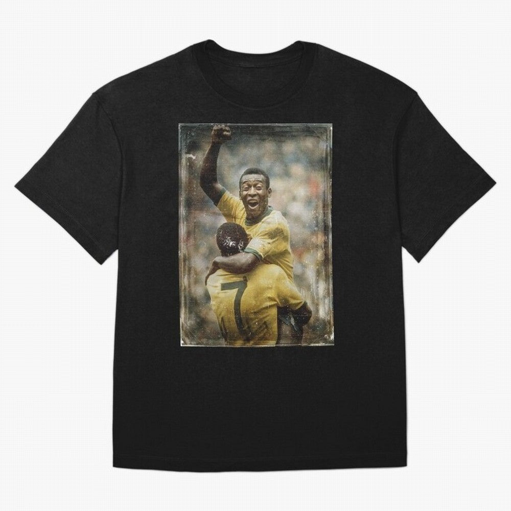 Pele Celebration Vintage Oversized T-Shirt Live the Energy of the FIFA World Cup 2026 USA Canada Mexico Journey through Messi, CR7 and Mbappe Highlights, Spain and Netherlands Pride, Classic Soccer Heritage, Championship Pressure, Fan Loyalty and