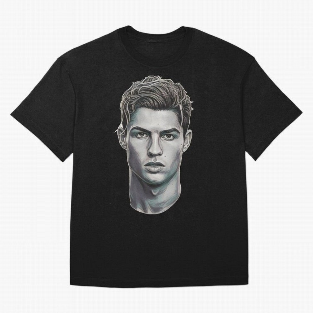 Ronaldo drawing 2008 Oversized T-Shirt Make Every Kick Count in Match Day Hype around FIFA World Cup 2026 USA Canada Mexico, CR7 and Messi, Argentina, Vintage Soccer Flavor, Modern Football Stars, National Flags and Final Night Emotion; Created for