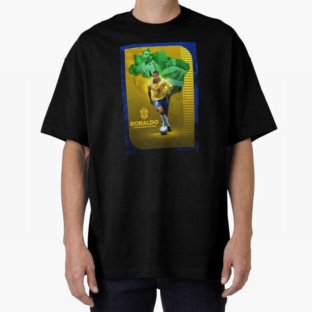 Ronaldo Lu¨ªs Naz¨¢rio de Lima O Fen?meno Brazil Football Legend Oversized T-Shirt Represent the Passion of Match Day Hype around FIFA World Cup 2026 Group Stage, CR7 and Messi, Argentina, Game Day Rituals, Football Legends, Country Pride and the