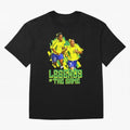 Ronaldinho and ronaldo brazil football print Oversized T-Shirt Celebrate Fan Culture around FIFA World Cup 2026 USA Canada Mexico Connected to Mbappe and Neymar, Argentina and Brazil Energy, Classic Soccer Heritage, Championship Pressure, Fan