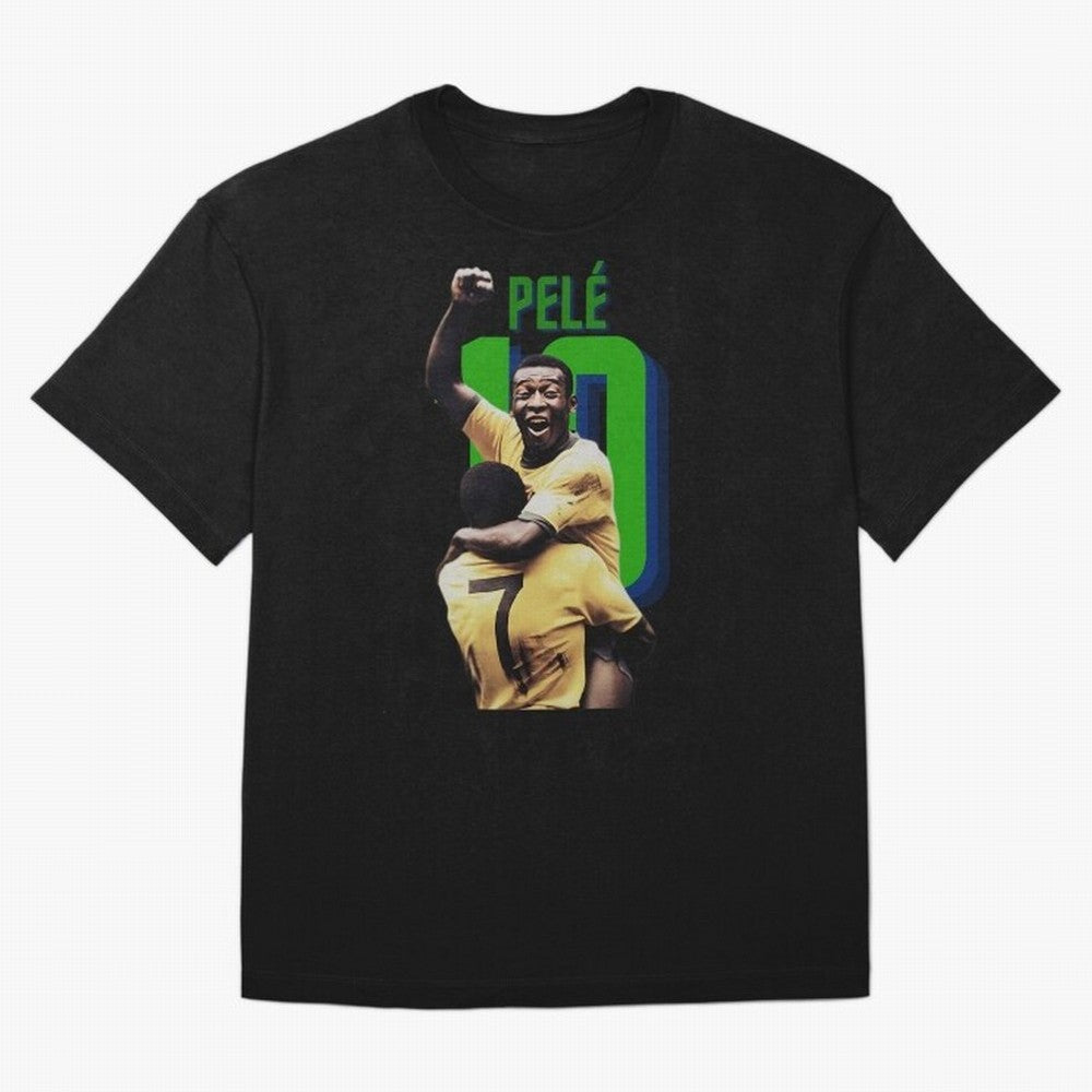 Pele 10 Oversized T-Shirt Fuel Your Fan Pride for FIFA World Cup 2026 Group Stage for Fans of Messi, Neymar and Mbappe and Portugal, Spain and Germany, Bringing Soccer Culture, Superstar Moments, National Team Dreams and Competitive Fire; Ideal for