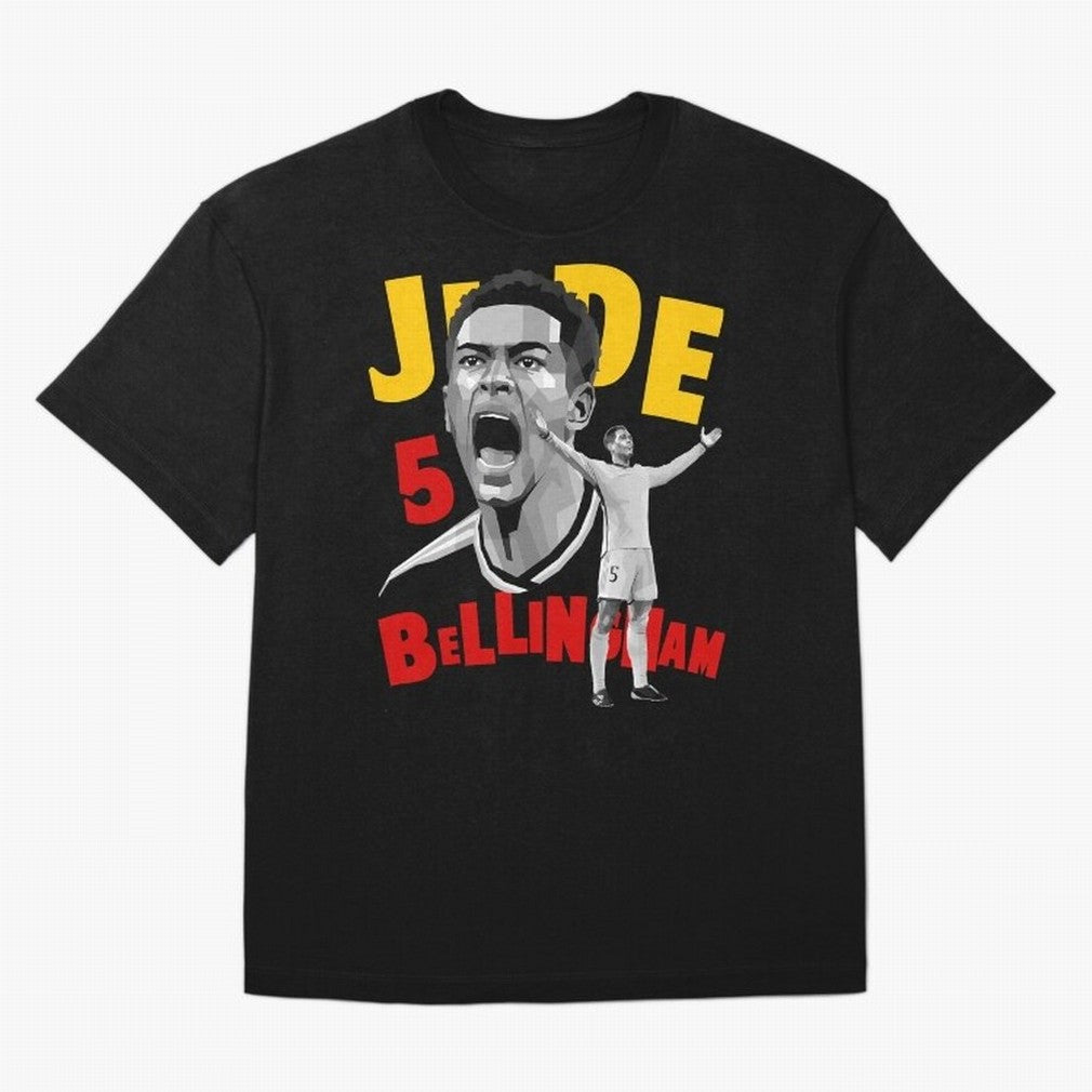 Jude Bellingham Oversized T-Shirt Relive the Noise and Pride of FIFA World Cup 2026 USA Canada Mexico Made for CR7, France Energy, Soccer Culture, Superstar Moments, National Team Dreams and Competitive Fire; Ideal for Passionate Fans Who Love