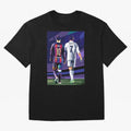 Ronaldo And Messi Oversized T-Shirt Make Every Match About FIFA World Cup 2026 USA Canada Mexico for Fans of Messi, Neymar and Mbappe and Spain, Bringing Football History, Final Match Energy, Crowd Noise and Once in a Lifetime Moments; Perfect for