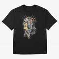 Cosmic Ronaldo Made of Star Stuff Artwork For Football Fans Gift For Soccer Enthusiasts Oversized T-Shirt Support the Legends of FIFA World Cup 2026 USA Canada Mexico Inspired by Messi, Neymar and Mbappe, Argentina, France and Brazil Energy,