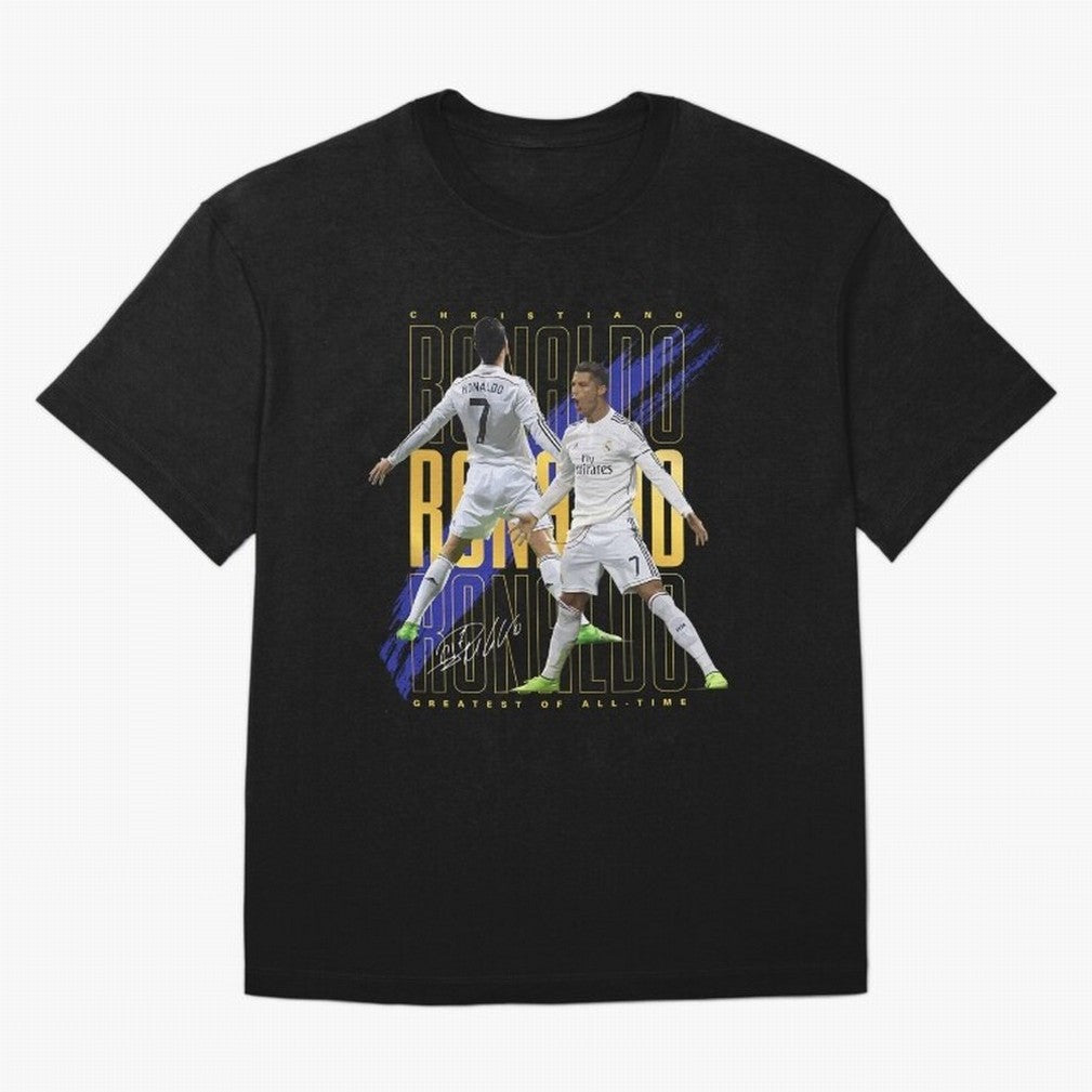 Ronaldo Soccer Legend Design For Football Fans Gift For Sports Enthusiasts Oversized T-Shirt Honor the Beautiful Game during FIFA World Cup 2026 Group Stage Highlighting Messi, Argentina Energy, Championship Spirit, Famous Goals, Roaring Crowds and