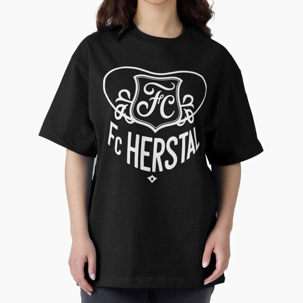 FC Herstal Oversized T-Shirt Show Your Love for Global Football Passion for FIFA World Cup 2026, Made for Haaland and Mbappe, Argentina and Brazil, Tournament Hype, Historic Matchups, Family Viewing Parties and Global Sports Pride; Perfect for
