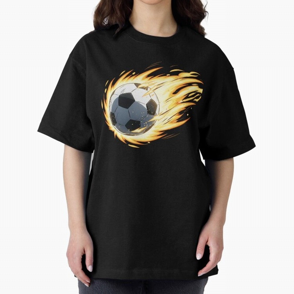 Soccer anime Oversized T-Shirt Celebrate Supporters United by Global Football Passion for FIFA World Cup 2026 Group Stage, Highlighting Messi, CR7 and Mbappe, France and Portugal, Champion Mindset, Group Stage Buzz, Knockout Tension and Passionate