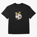 Soccer Ball with Kings Crown, Sticker Illustration Oversized T-Shirt Cheer through Every Moment of Global Football Passion for FIFA World Cup 2026, Driven by Mbappe, Brazil, Portugal and Argentina, Goal Celebration Energy, Supporter Heritage,
