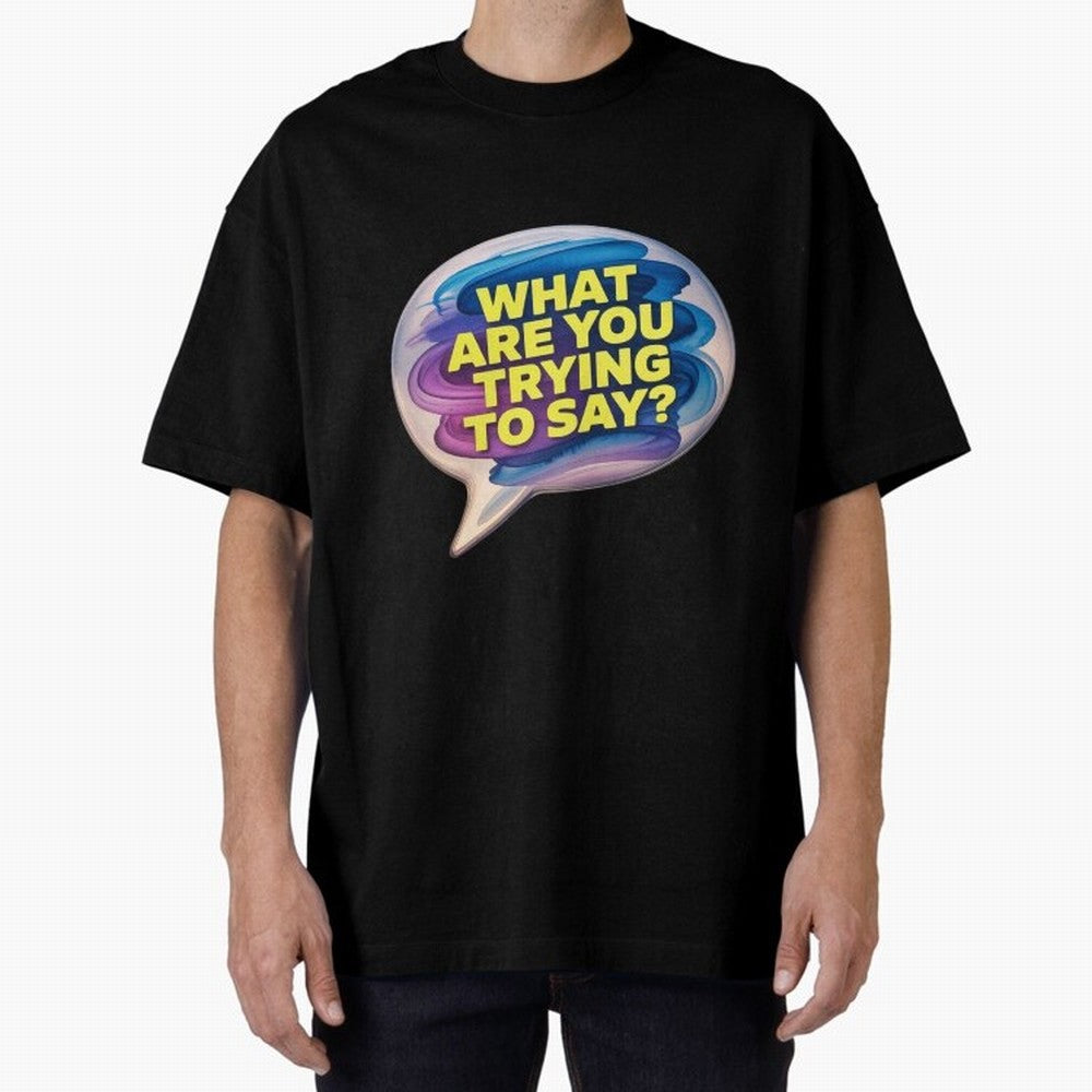 A photograph of a vibrant, oversized speech bubble Oversized T-Shirt Bring World Football Passion into Global Football Passion for FIFA World Cup 2026 Group Stage, Made for Messi, Neymar and Mbappe, Argentina, Game Day Rituals, Football Legends,