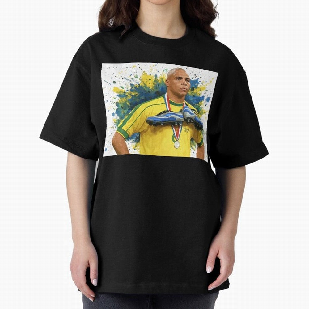 Ronaldo, O Fen?meno Oversized T-Shirt Carry the Dream of Match Day Hype around FIFA World Cup 2026 USA Canada Mexico, Messi, Neymar and Mbappe, England and Germany, Vintage Soccer Flavor, Modern Football Stars, National Flags and Final Night