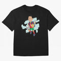 BACK TO SCHOOL - CARICATURE - CHRISTIANO - RONALDO Oversized T-Shirt Make Every Match About Global Football Passion for FIFA World Cup 2026 USA Canada Mexico, Driven by Messi, Neymar and Mbappe, Brazil, Tournament Hype, Historic Matchups, Family