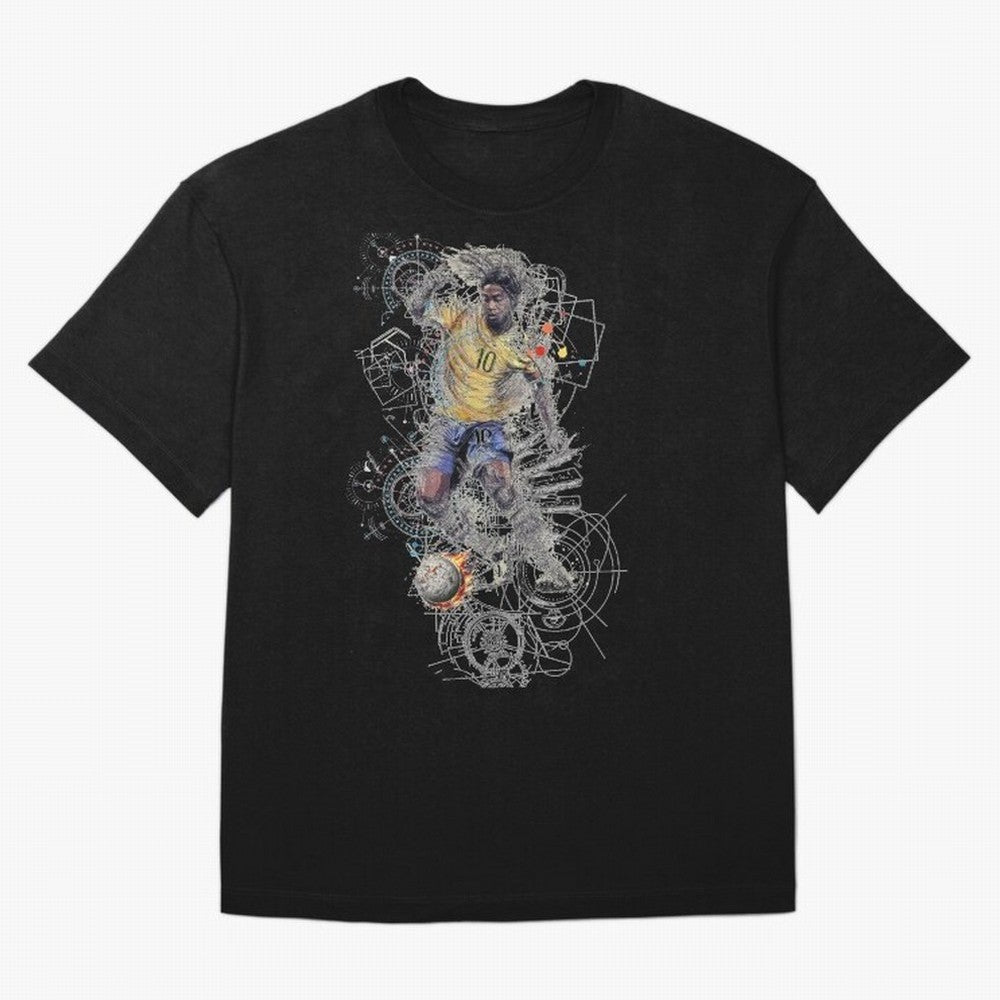 Ronaldo Football Playmaker Oversized T-Shirt Celebrate National Team Dreams in Global Football Passion for FIFA World Cup 2026, Celebrating Haaland and Mbappe, France and Portugal, Stadium Memories, Football Loyalty, International Chants and