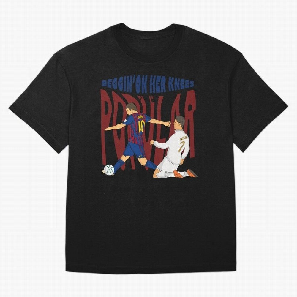 Messi and Ronaldo elclassico moment Oversized T-Shirt Make Your Look Match FIFA World Cup 2026 USA Canada Mexico with Messi, CR7 and Mbappe, France Energy, Goal Celebration Energy, Supporter Heritage, Football Icons and Worldwide Tournament Joy;