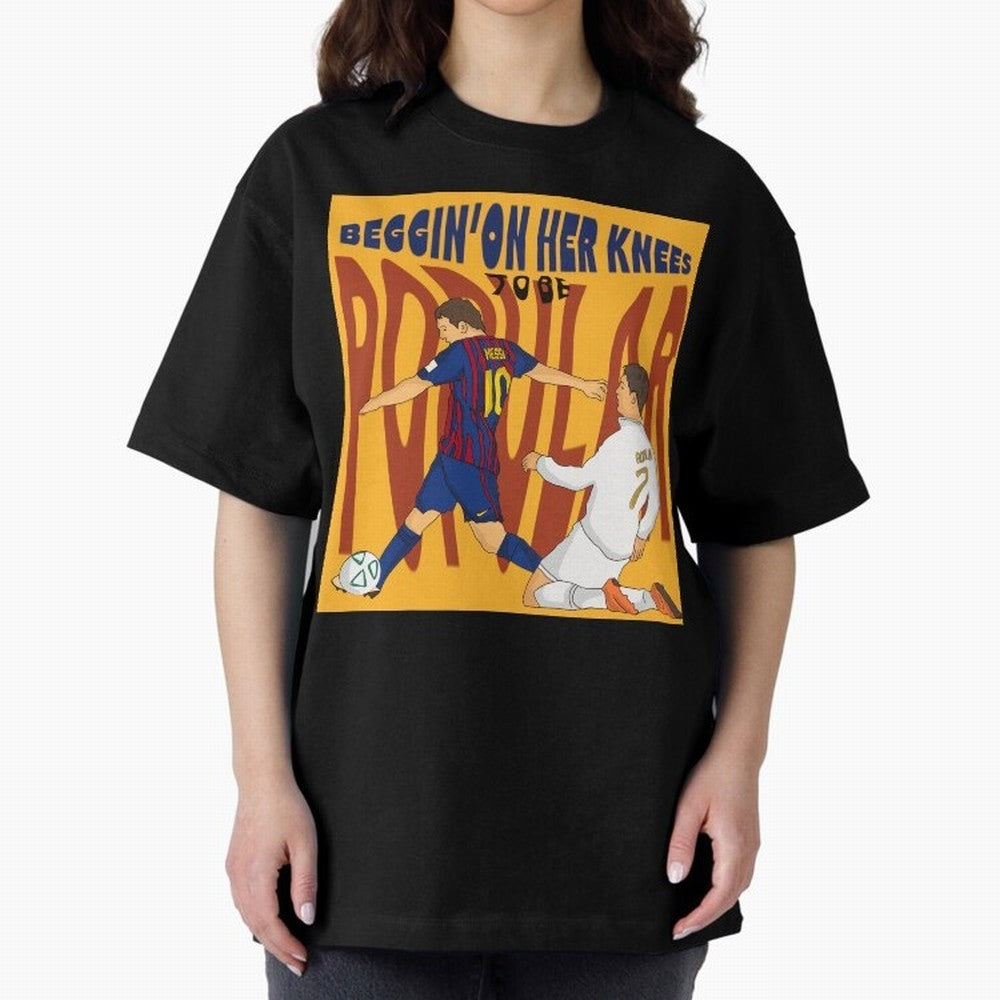 Messi and Ronaldo el classico Oversized T-Shirt Make Game Day About FIFA World Cup 2026 USA Canada Mexico Spirit, Capturing France and Portugal, Messi, CR7 and Mbappe, Soccer Culture, Superstar Moments, National Team Dreams and Competitive Fire;