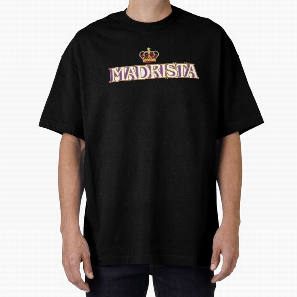 Madrista - Real Madrid Oversized T-Shirt Relive the Noise and Pride of FIFA World Cup 2026 Group Stage for Fans of Messi, Neymar and Mbappe and England, France and Netherlands, Bringing Worldwide Fan Energy, Dramatic Goals, Stadium Lights and