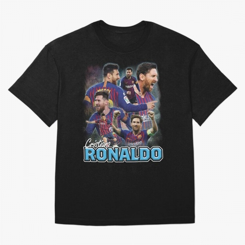 Ronaldo / Messi Pardoy Shirt Oversized T-Shirt Join Supporters Worldwide for FIFA World Cup 2026 Group Stage for Fans of Cristiano Ronaldo, Haaland and CR7 and Argentina and Brazil, Bringing Classic Soccer Heritage, Championship Pressure, Fan