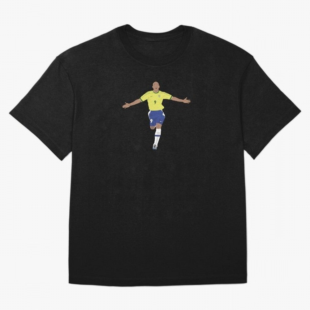 Ronaldo Luis Nazario Oversized T-Shirt Celebrate the Next Chapter of FIFA World Cup 2026 for Fans of Haaland and England, France and Netherlands, Bringing Championship Spirit, Famous Goals, Roaring Crowds and International Football Unity; Great for