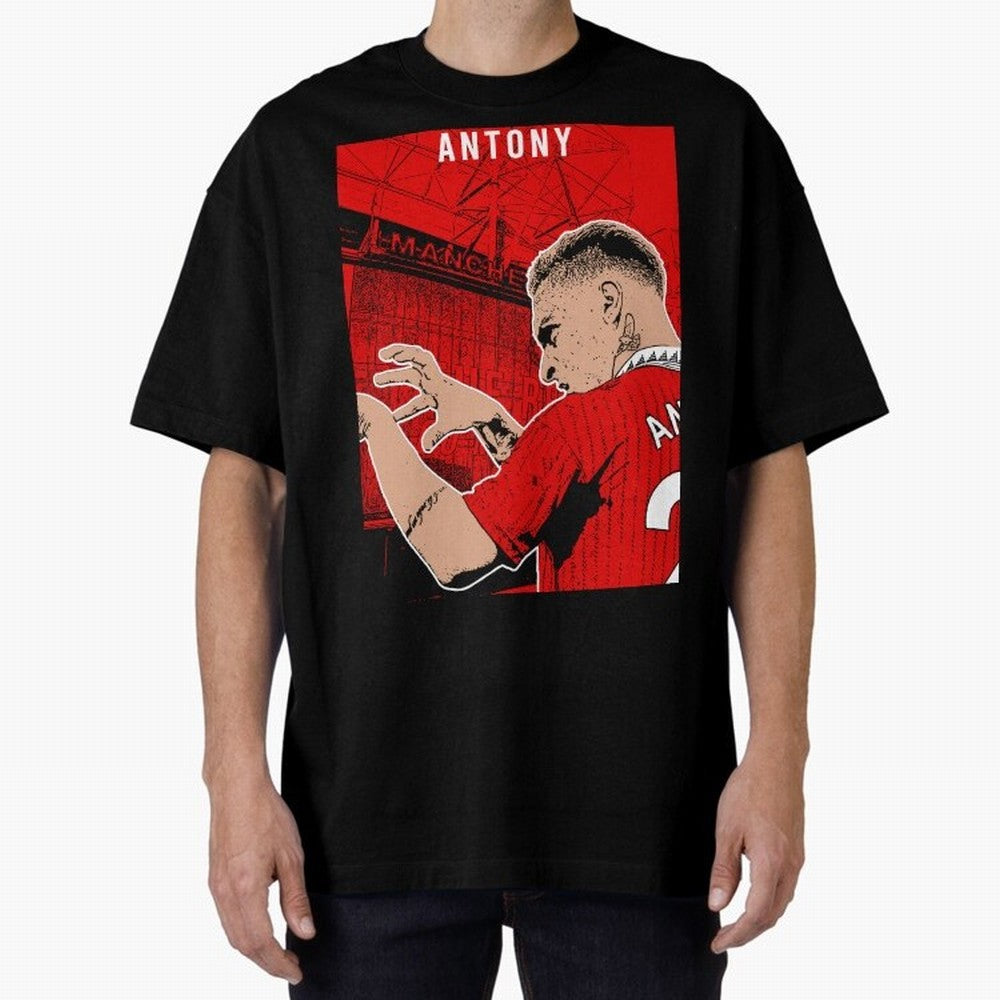Antony Oversized T-Shirt Show Your Stadium Side during FIFA World Cup 2026 Featuring Messi, Neymar and Mbappe, Argentina and Brazil Energy, Classic Soccer Heritage, Championship Pressure, Fan Loyalty and International Pride; Ideal for Passionate