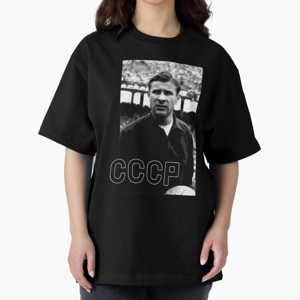 Lev Yashin Football Legends1 Oversized T-Shirt Bring World Football Passion into Global Football Passion for FIFA World Cup 2026, Featuring Haaland, France and Portugal, Global Supporter Spirit, Legendary Goals, National Colors and Tournament
