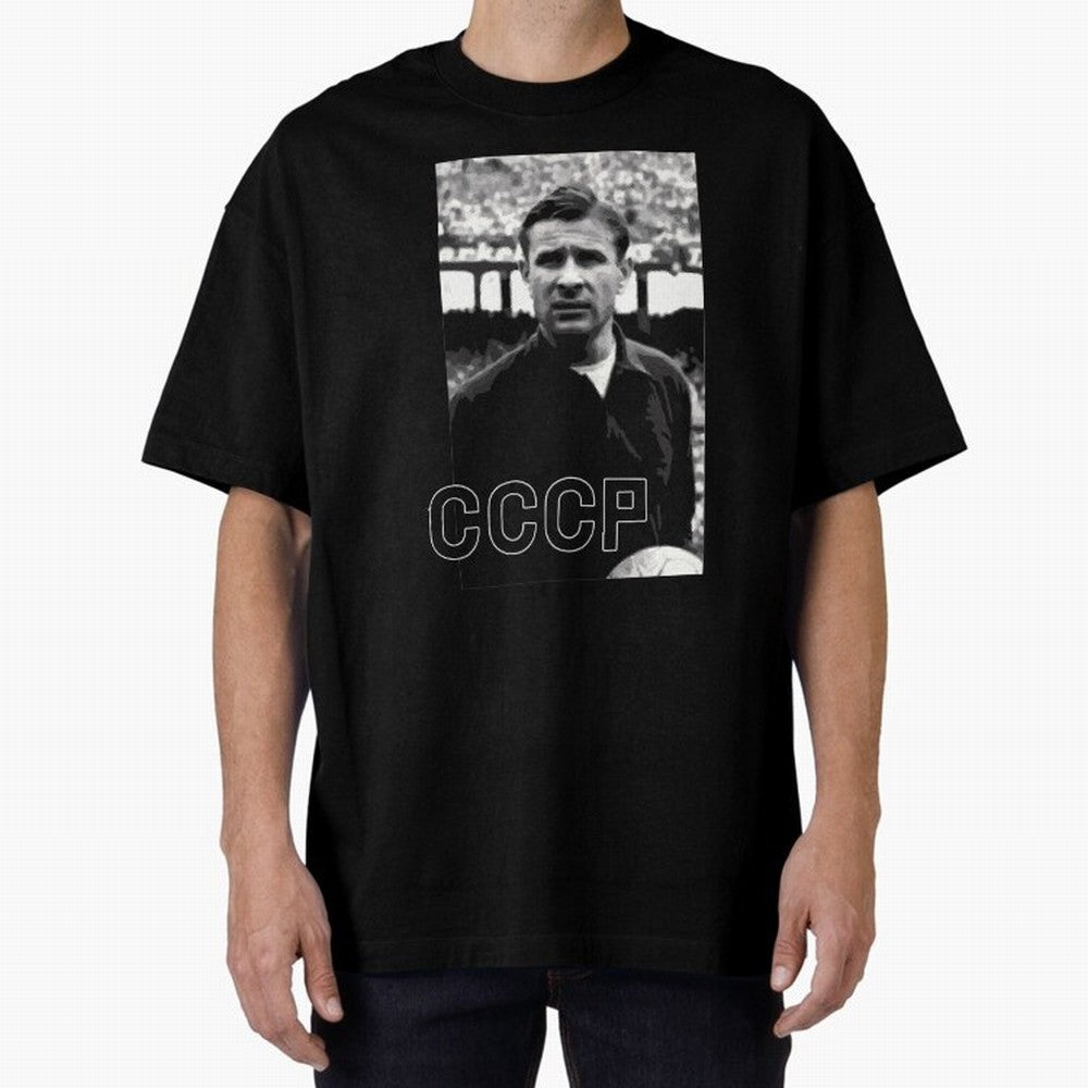 Lev Yashin Football Legends1 Oversized T-Shirt Bring World Football Passion into Global Football Passion for FIFA World Cup 2026, Featuring Haaland, France and Portugal, Global Supporter Spirit, Legendary Goals, National Colors and Tournament