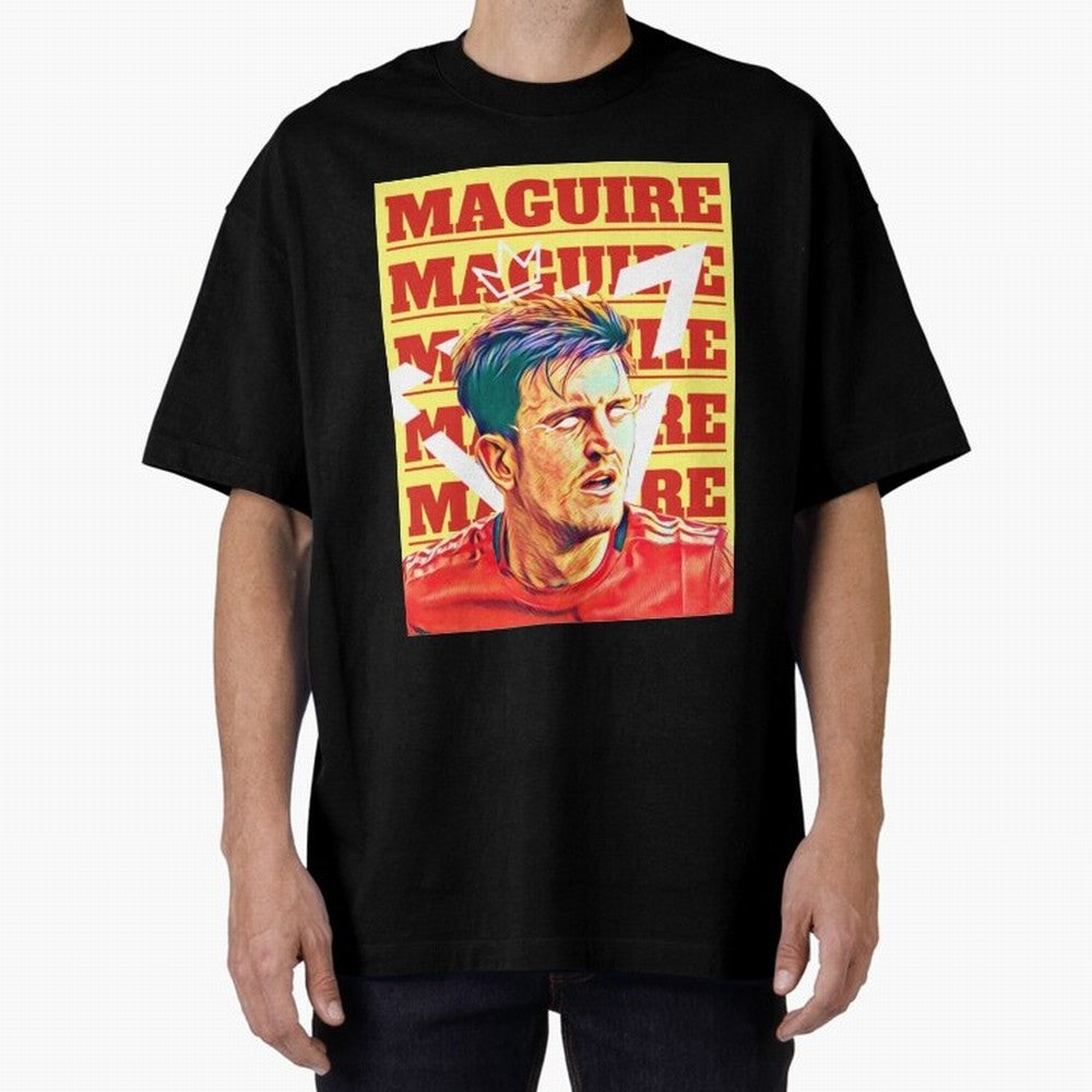 HARRY MAGUIRE, THE CAPTAIN Oversized T-Shirt Remember FIFA World Cup 2026 Group Stage for Fans of Messi, Neymar and Mbappe and Portugal, Spain and Germany, Bringing Football History, Final Match Energy, Crowd Noise and Once in a Lifetime Moments;