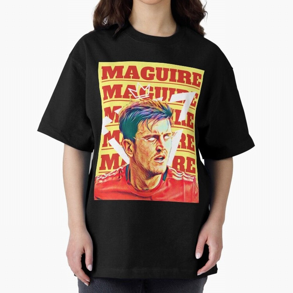 HARRY MAGUIRE, THE CAPTAIN Oversized T-Shirt Remember FIFA World Cup 2026 Group Stage for Fans of Messi, Neymar and Mbappe and Portugal, Spain and Germany, Bringing Football History, Final Match Energy, Crowd Noise and Once in a Lifetime Moments;