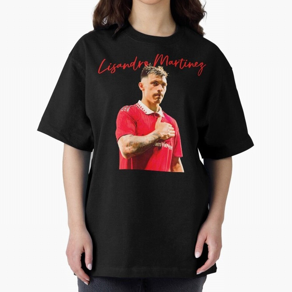 Lisandro Martinez Oversized T-Shirt Represent Fans Who Live for FIFA World Cup 2026 for Fans of Cristiano Ronaldo, Haaland and CR7 and Argentina, France and Brazil, Bringing Worldwide Fan Energy, Dramatic Goals, Stadium Lights and Championship