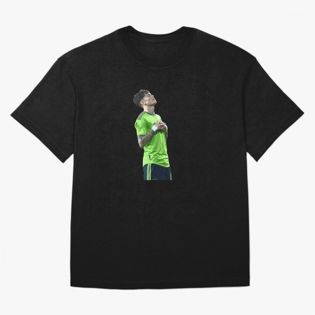 Alejandro Garnacho Oversized T-Shirt Feel the Heartbeat of Match Day Hype around FIFA World Cup 2026 USA Canada Mexico, Haaland, Argentina and Brazil, Tournament Hype, Historic Matchups, Family Viewing Parties and Global Sports Pride; Perfect for